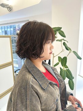 ミニボブ/くるくるパーマ