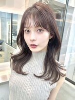ロンドシエル 横浜(Lond ciel)&nbsp;オリーブグレー/レイヤーカット/黒髪/マロンベージュ/横浜