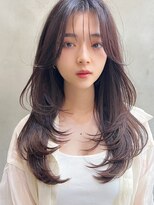 オーウェル 銀座(Owelle)&nbsp;レイヤーカットグレージュカラー髪質改善艶髪/銀座有楽町日比谷