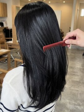 エミュー 大船店(emue) 大船ワンカラーブリーチなしダブルカラーオリーブブラウンカラー