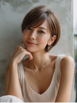 ロッソ ヘアアンドスパ 谷塚店(Rosso Hair&SPA)&nbsp;前髪顔まわりカット/外ハネボブ/丸みボブ/ショートボブ