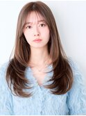 モテ髪ワンカール小顔ナチュラルカールミディアムヘアヨシンモリ
