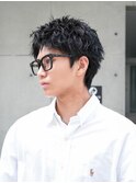 シャドウパーマ アクティブショート ショートアップバング