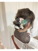 結婚式 二次会 卒業式 袴 振袖にオススメなん抜け感アレンジ☆