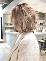 アイティー バイ アルバム 中野店(IT by ALBUM) シアベージュボブ_ウェーブパーマフォギーベージュ_ba290693