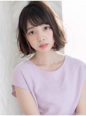 【ROMA】30代40代大人かわいいニュアンスウェーブパーマ小顔ロブ