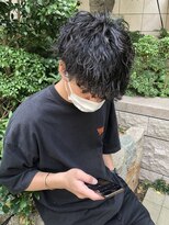 ヘッズ 本八幡店(HEADS)&nbsp;かき上げヘア　ニュアンスマッシュ　サイドパート　韓国マッシュ