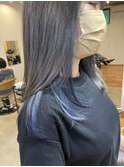 モードストレートセクションカラーアイスブルー赤み消しカラー