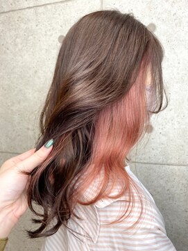 パレット 本厚木店(Palette) 韓国風インナーカラー×ベビーピンク