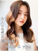 10代20代30代◎大人かわいい韓国ヘア/かき上げ/長め前髪/渋谷