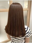 ロング/アッシュベージュ［池袋駅 髪質改善 酸性ストレート ]