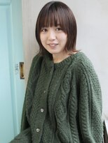 バース(BIRTH)&nbsp;天神【BIRTH】外ハネぱっつんボブ×モノトーングレージュ