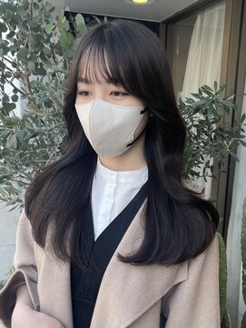 ユニ 表参道(uni) シースルーバング/暗髪/レイヤーカット