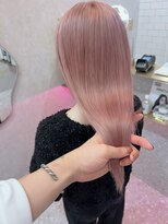 ロンド レア 天神大名店(Lond Le’a) ダブルカラーミルクティーピンクベージュカラーハイトーンカラー