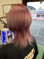 ヘアー リードレス(hair Re:dress) クラゲヘア人気カットピンク丸みスタイル10代20代