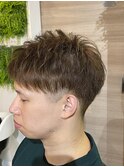 メンズアッシュ系カラー&カット