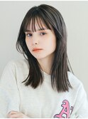 イメチェンヘアスタイル ハッシュカット フルバング 似合わせ