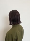 【bob/外ハネ/切りっぱなし/pink brown】