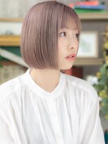 カバーヘア ブリス 北浦和(COVER HAIR bliss) ■シルキーベージュ前下がり切りっぱなしボブ314北浦和0代30代