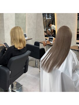 ラピス 大阪心斎橋店(Lapis) 「REIYA」ボブからハイトーンロング