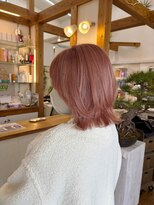 ギャラクシー ヘアードレッサーズ(galaxy hairdressers)&nbsp;大人ソフトウルフピンクカラー