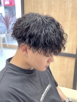 メンズギフト(men's GIFT)&nbsp;刈り上げツーブロックツイストスパイラルパーマメンズマッシュ