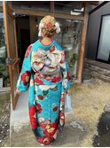 振り袖×ヘアセット