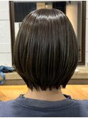 オリーブカラー×似合わせショートボブ