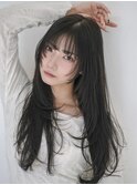レイヤーカット／ナチュラル／モテ髪/銀座/ロングレイヤー