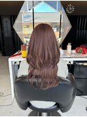 ココアラベンダー レイヤースタイル