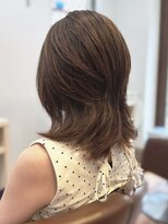 ランデ(RANDE)&nbsp;白髪染め白髪ぼかし大人かわいいミディアムショートボブ40代50代