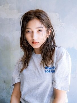 黒髪/クラゲヘアー/オリーブグレー/小顔/ココアベージュ/茨木 