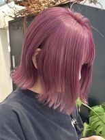 ラック 表参道(LUCK)&nbsp;似合わせカット/ラズベリーピンク/ぱつっとボブ