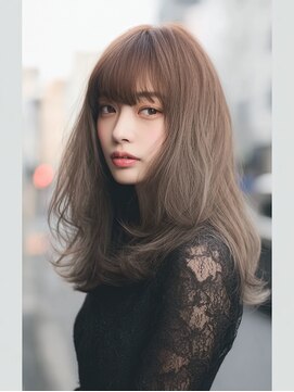 ダル 渋谷/表参道(DAL.) レイヤーカット髪質改善カラー透明感カラー顔まわりカット