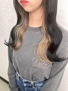 美容室 ハルミ ヘア リゾート 川口店(Harumi Hair Resort) 前髪/アンブレラカラー/こなれミディ/イメチェン/ウェーブパーマ