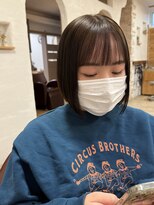 ヘアーチェリーコーク ランプ(HAIR CHERRY COKE Lamp)&nbsp;＊ボブ×Oliveグレージュ