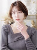 イメチェンブリーチなし小顔前下がりボブショートa志木20代30代