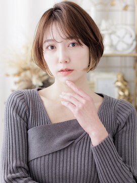 カバーヘア ブリス 志木南口駅前店(COVER HAIR bliss) イメチェンブリーチなし小顔前下がりボブショートa志木20代30代