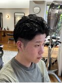 MEN’S/サーフカール/刈り上げセンターパート/表参道駅/青山 