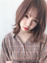 ラカーロ(La CARO) La CARO ロイヤルグレージュ×外ハネロブby荒川