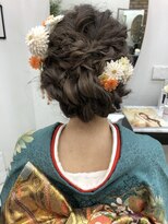 ヘアメイクマナ(hair make MANA) 編みほぐしupスタイル
