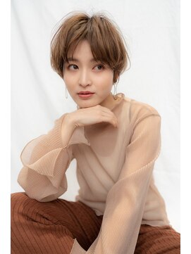 ケアリー 武蔵小杉(Carelly) 大人かわいい前髪セシルカットココアブラウンフリンジウェーブ