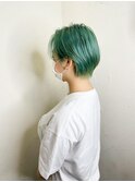 【Reir下北沢】*コアショート+ターコイズグリーン*