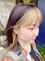 ヴァイブス(vibes)&nbsp;インナーカラー×ヴァイオレット