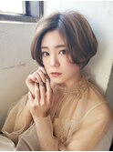 浦和ショートヘアショートカット韓国白髪ぼかし白髪染めボブ