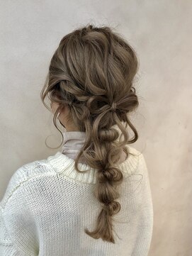 ユーフォリア 銀座(Euphoria) あみおろし/リボン/ヘアアレンジ/ヘアセット/ニュアンスヘア