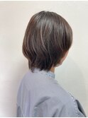 【伸ばしかけショートボブ】【白髪ぼかし】