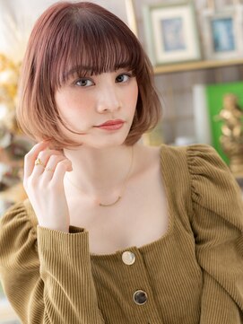 カバーヘア ブリス 戸田公園西口店(COVER HAIR bliss) バイカラー外国人風小顔切りっぱなしボブa戸田公園10代20代30代