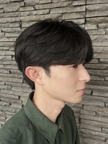 ハイバレーヘアーメゾン(HIGH VALLEY HAIRMAISON) 王道マッシュ黒髪パーマメンズカットセンターパートカルマパーマ