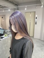 レアル 天王寺 阿倍野(REAL)&nbsp;アンブレラカラー lavender×milk tea beige